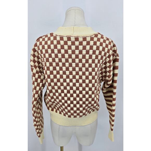 Hem & Thread Mixed Print Semi Cropped Cardigan - Picture 3 of 5